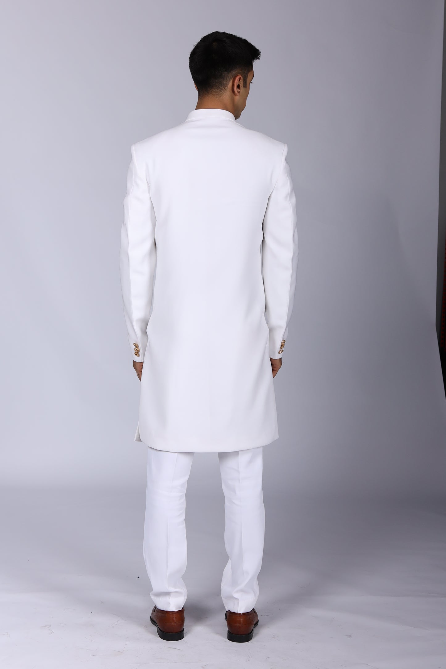 Classic White Sherwani
