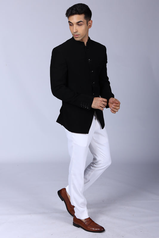 Classic Black Bandhgala