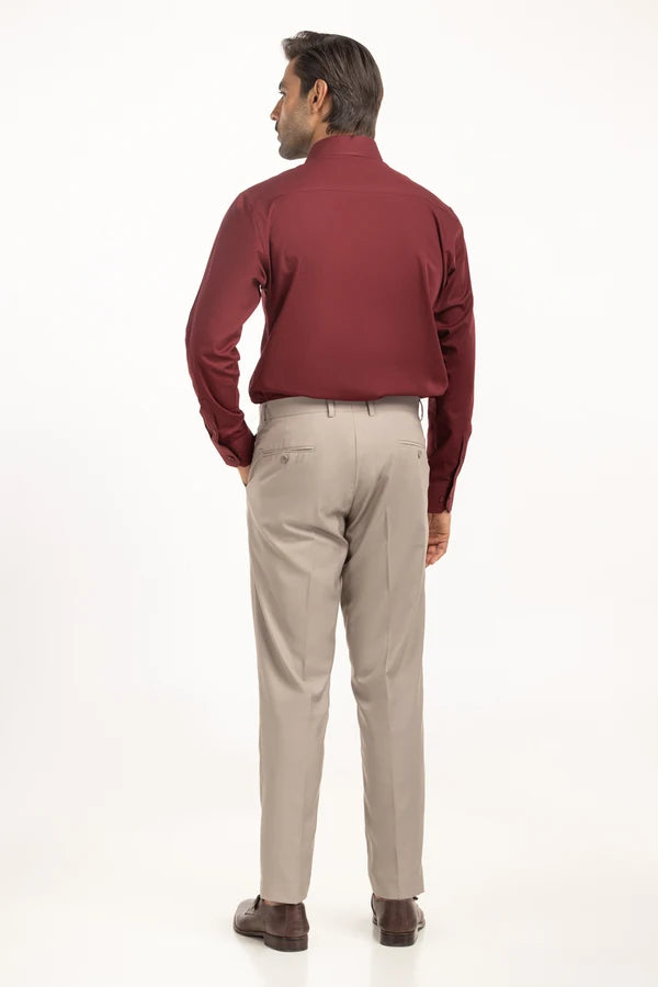 Maroon Solid Casual Shirt