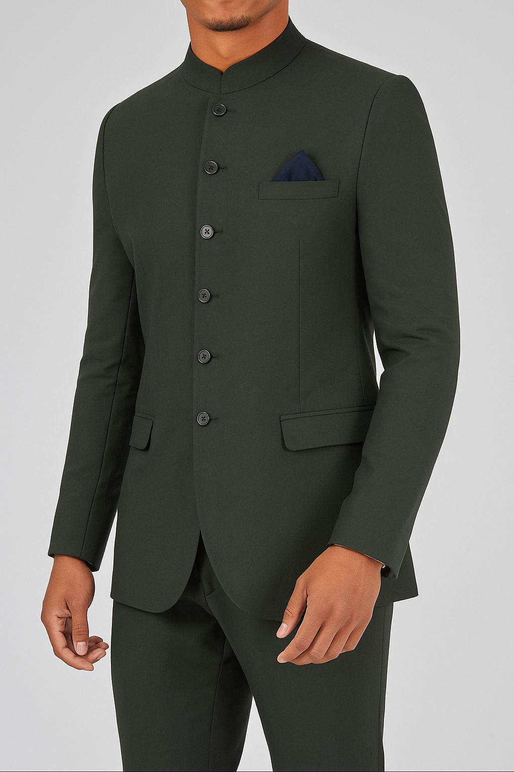 Royal Dark Green Bandhgala- Timeless Elegance for Weddings & Celebrations