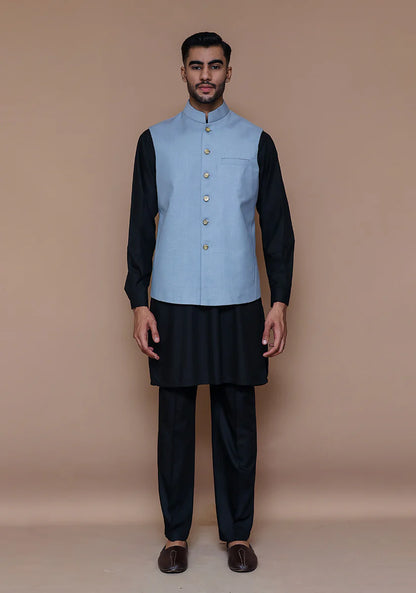 Baby Blue Traditional Bundi