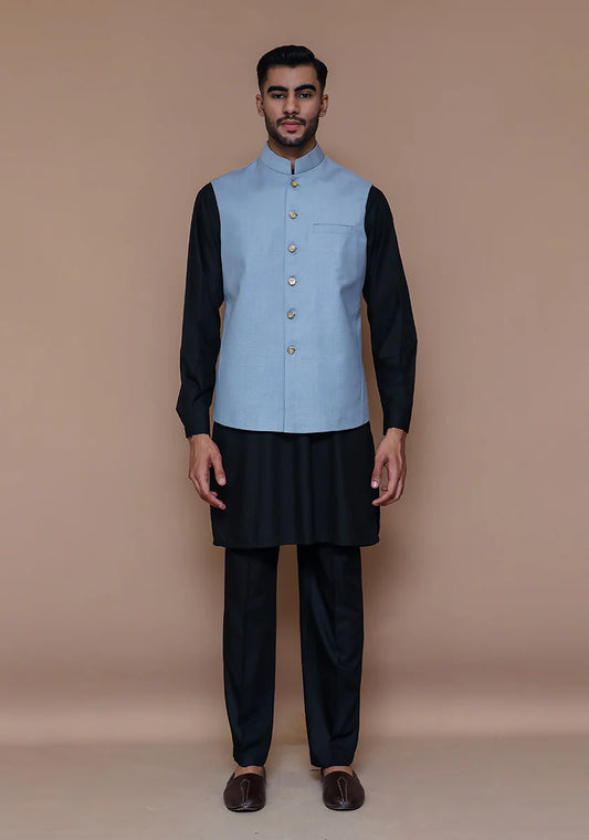 Baby Blue Traditional Bundi