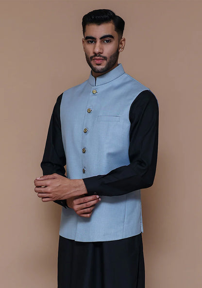 Baby Blue Traditional Bundi