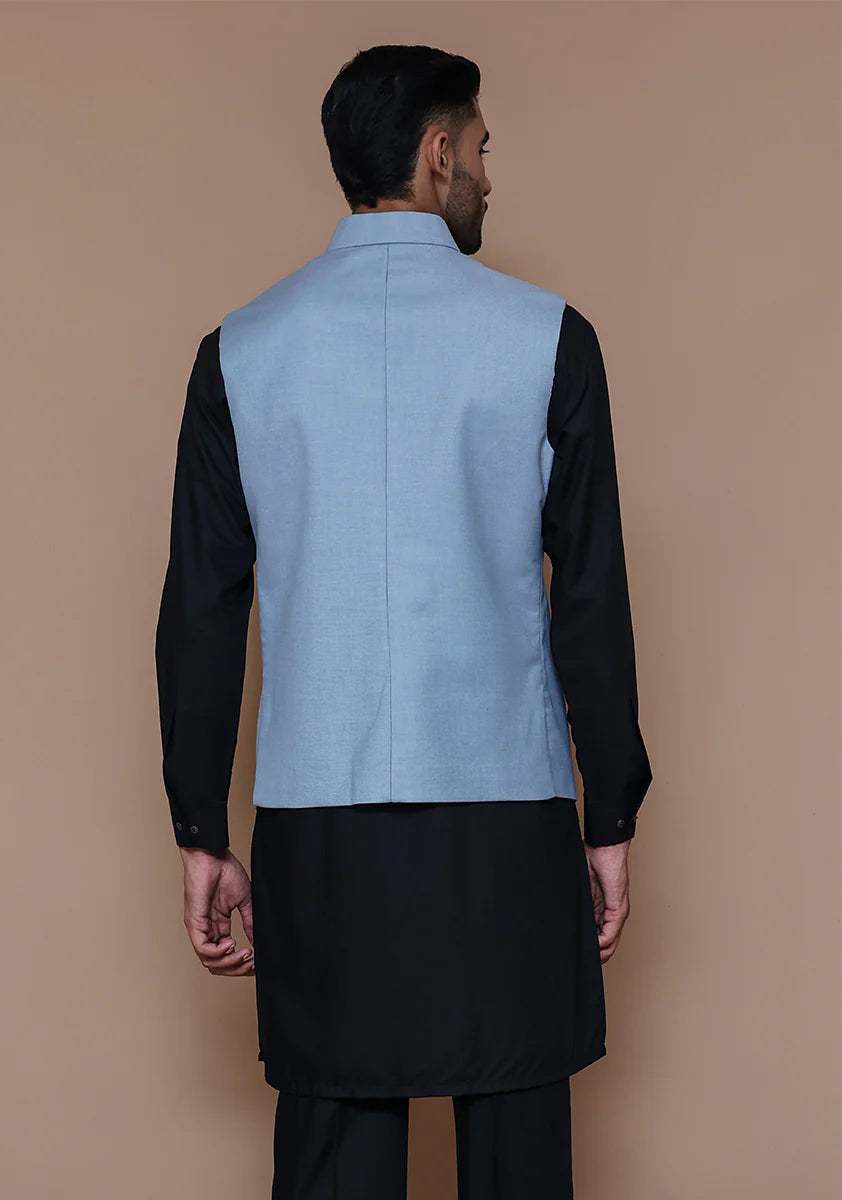 Baby Blue Traditional Bundi