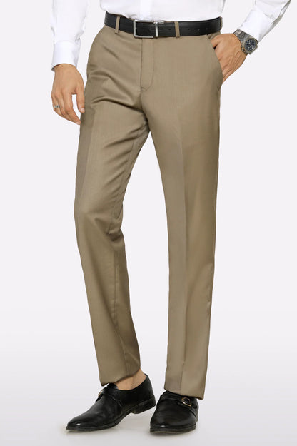 Beige Regular Fit Trouser