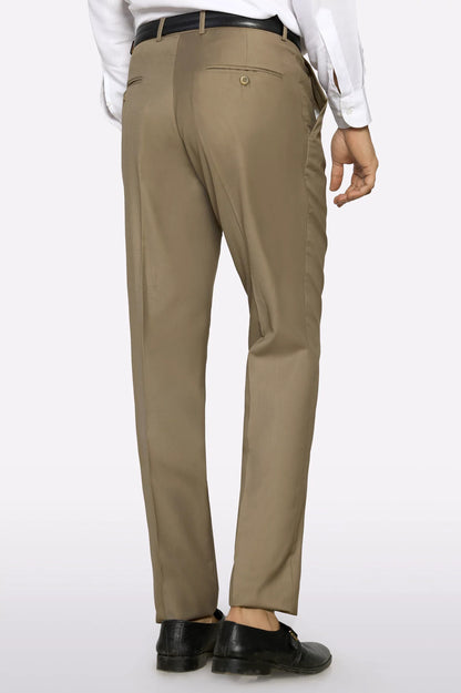 Beige Regular Fit Trouser