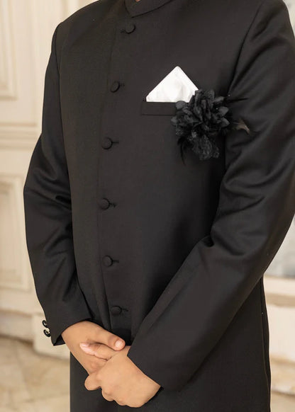 Black Sherwani for Boys
