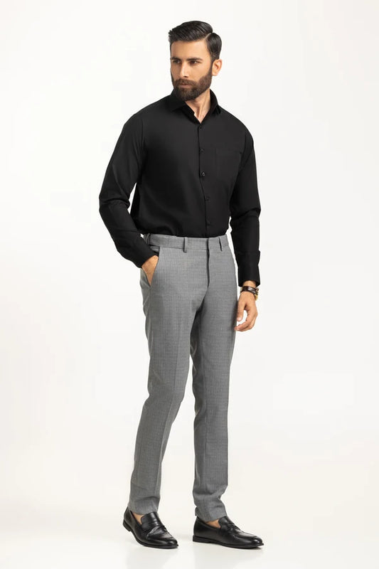 Black Solid Casual Shirt