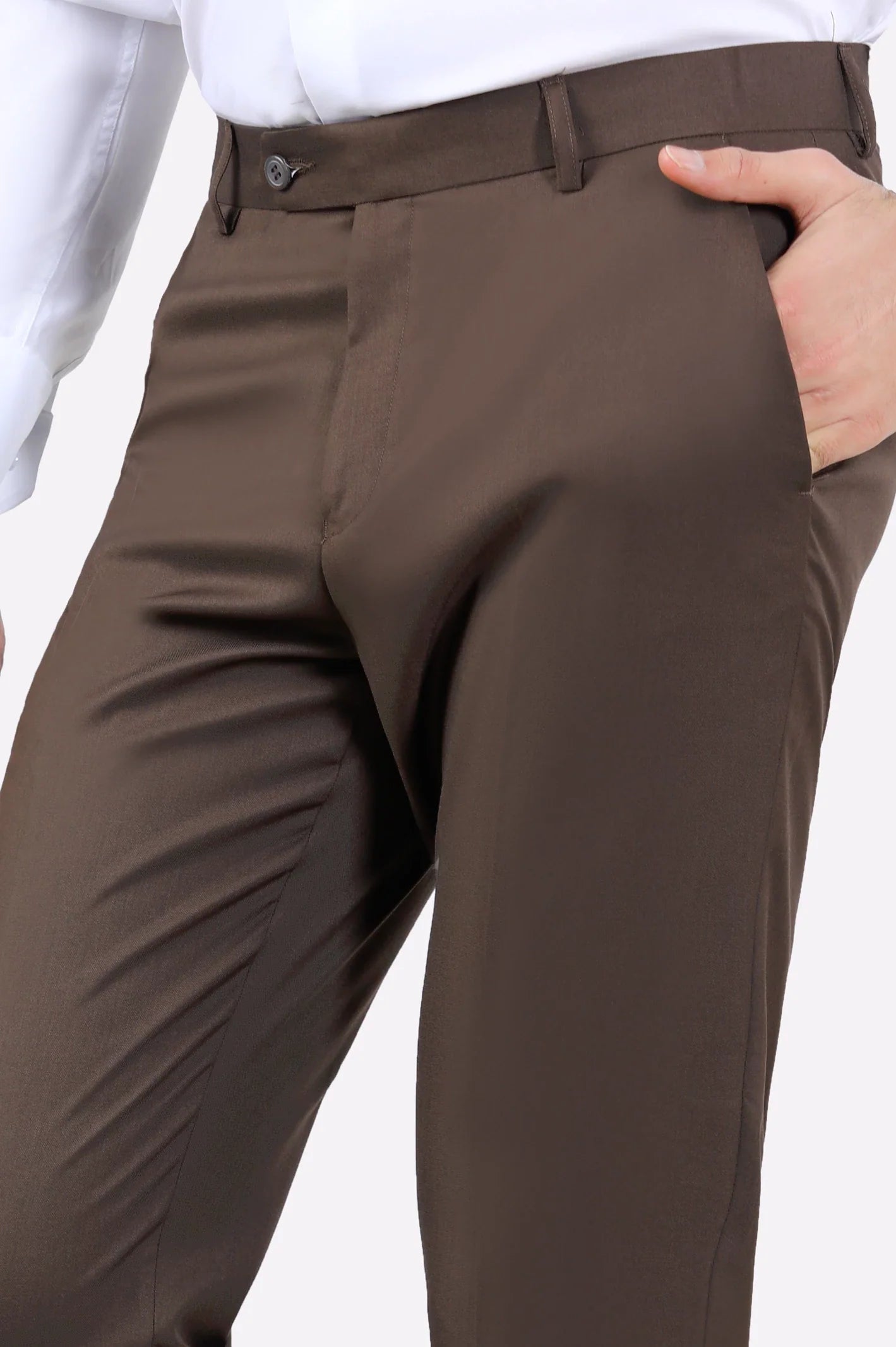 Brown Regular Fit Trouser