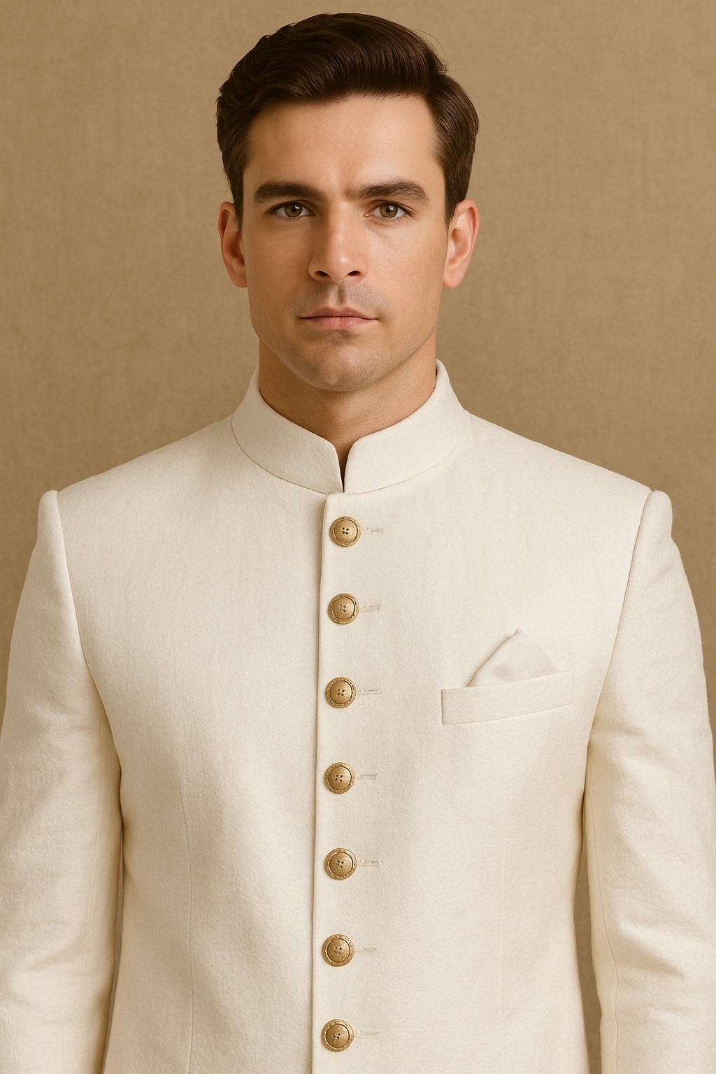 Classic Off White Sherwani Set
