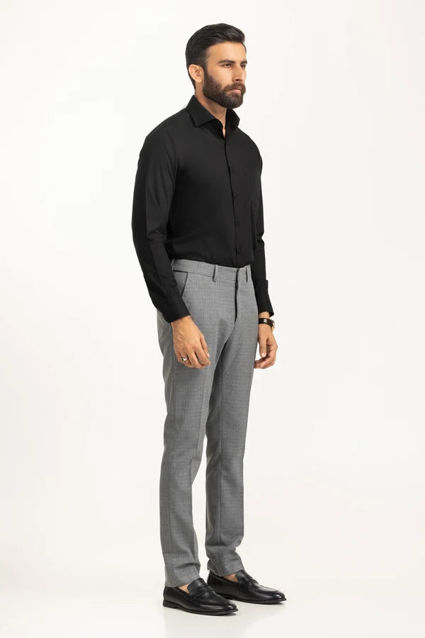 Black Solid Casual Shirt