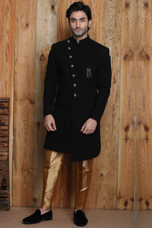 Classic Black Sherwani