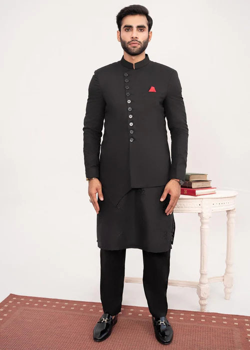 Classic Black Traditional Bandhgala
