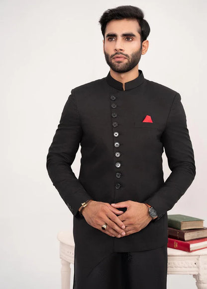 Classic Black Traditional Bandhgala