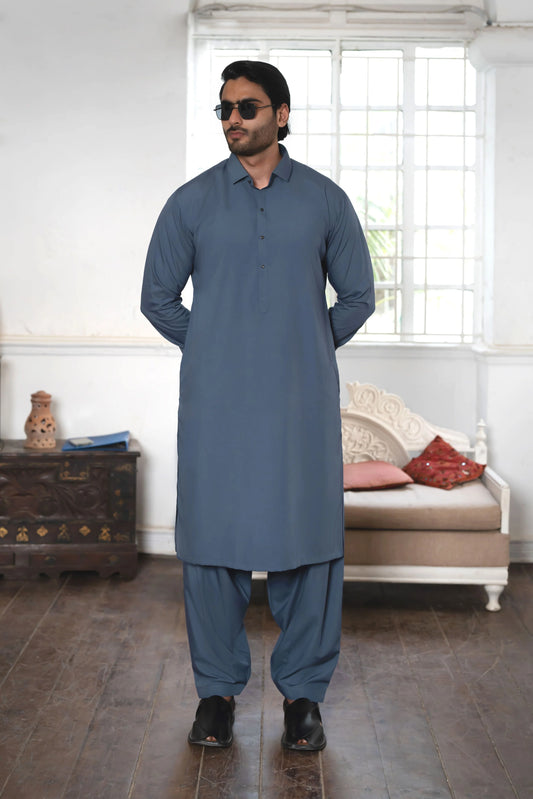 Classic Blue Kurta