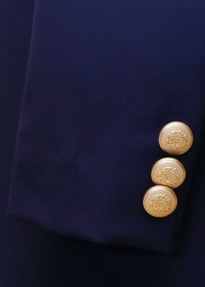 Classic Blue Sherwani with Collar Embroidered