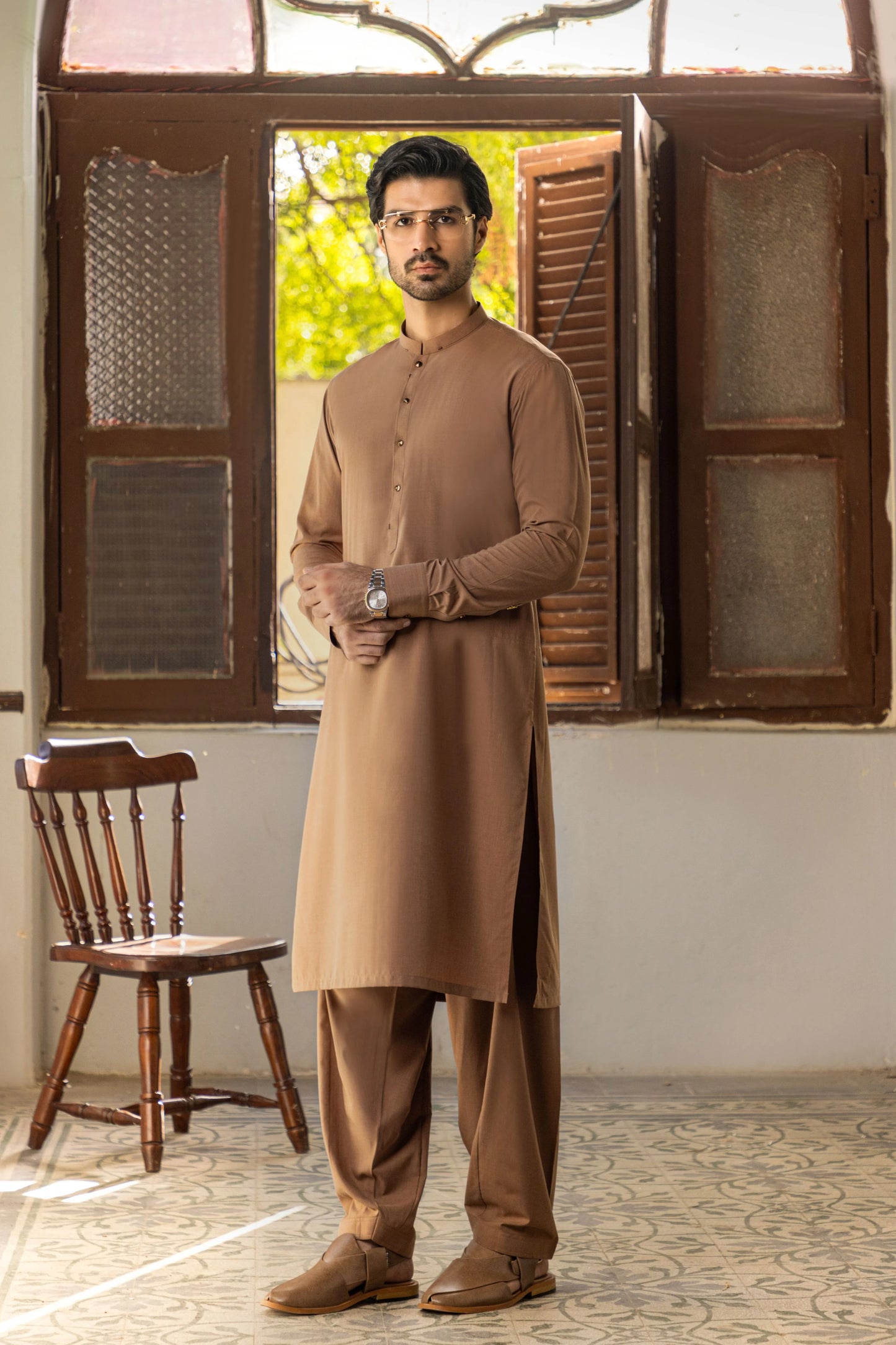 Classic Camel Brown Kurta