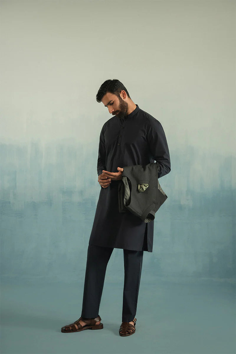 Classic Charcoal Kurta
