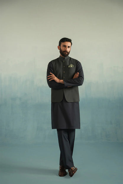 Classic Charcoal Kurta