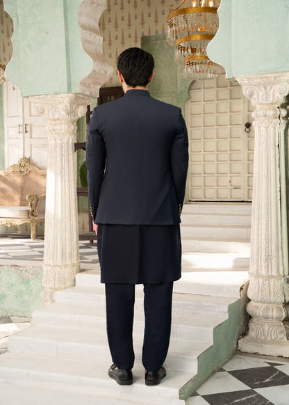 Classic Navy Blue Bandhgala