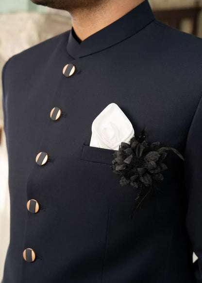 Classic Navy Blue Bandhgala