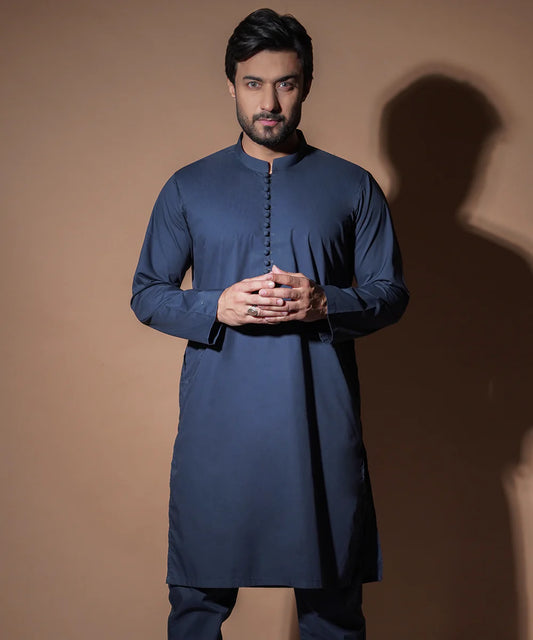 Classic Navy Blue Kurta