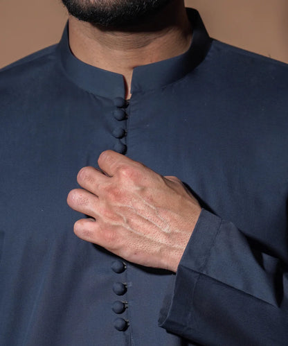 Classic Navy Blue Kurta