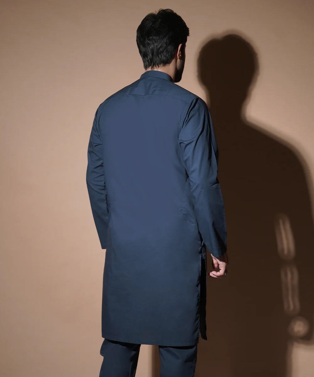Classic Navy Blue Kurta