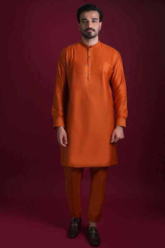 Classic Orange Kurta
