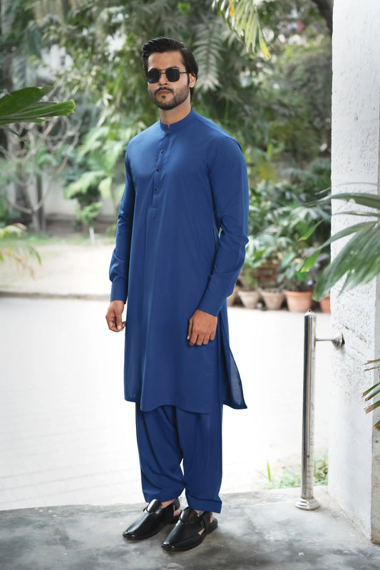 Classic Royal Blue Kurta