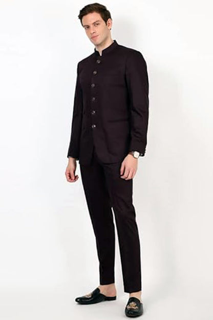 Dark Brown Bandhgala