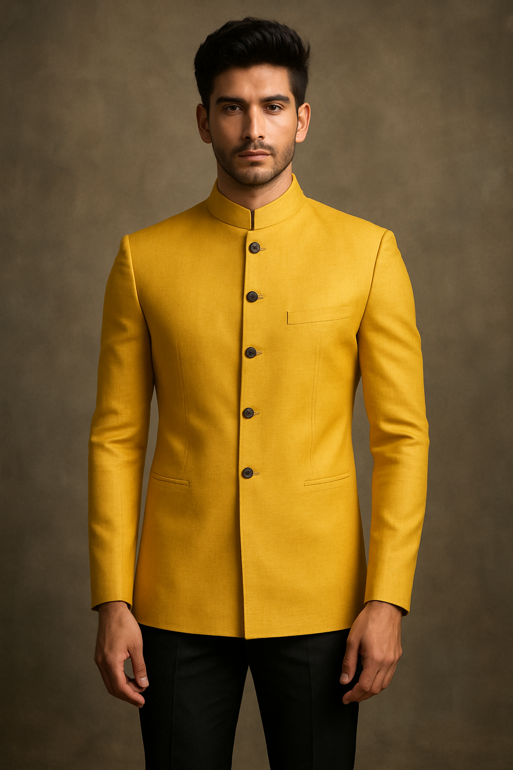Classic Yellow Bandhgala