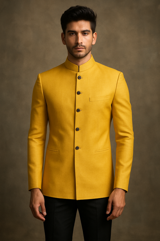 Classic Yellow Bandhgala