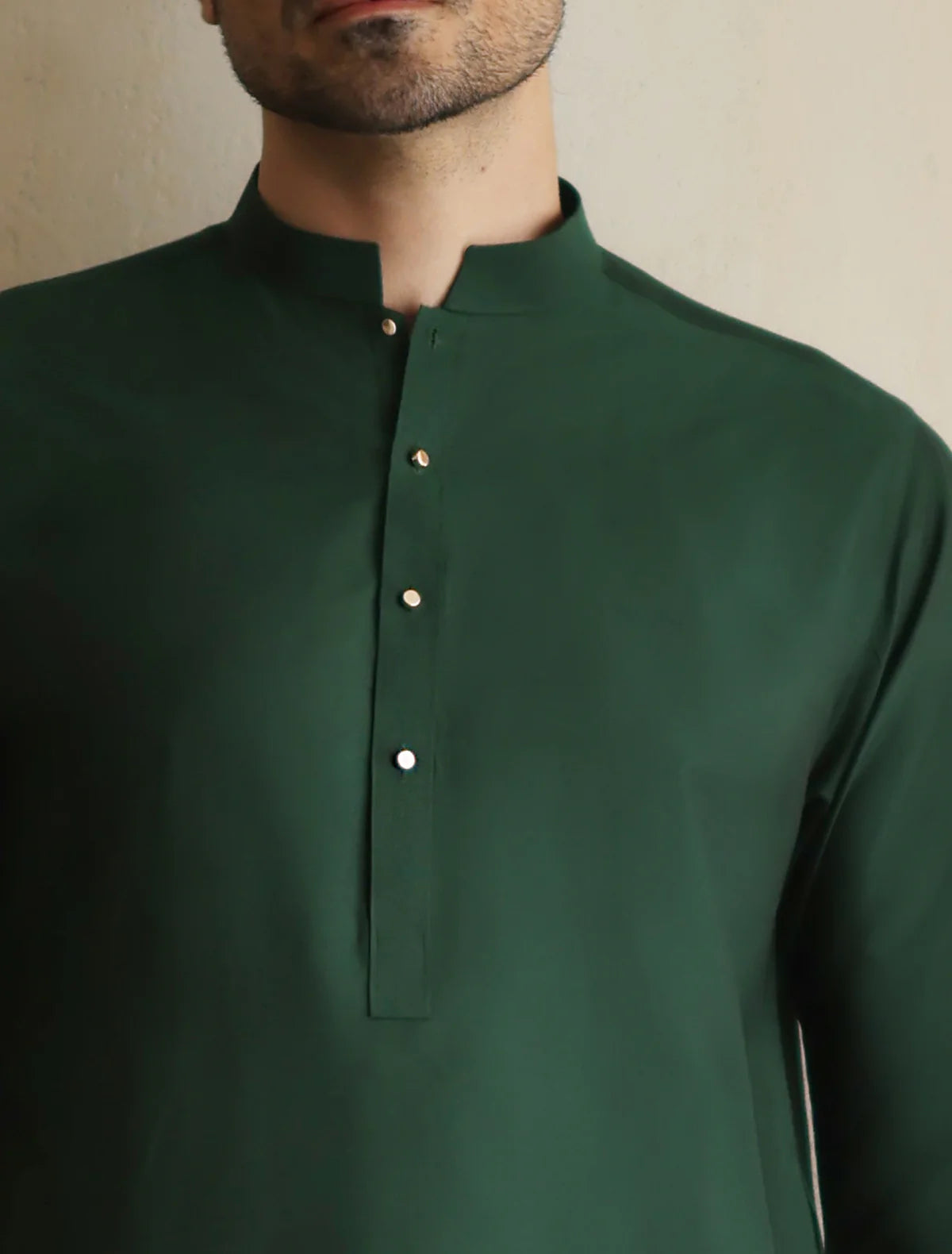 Green Classic Solid Kurta