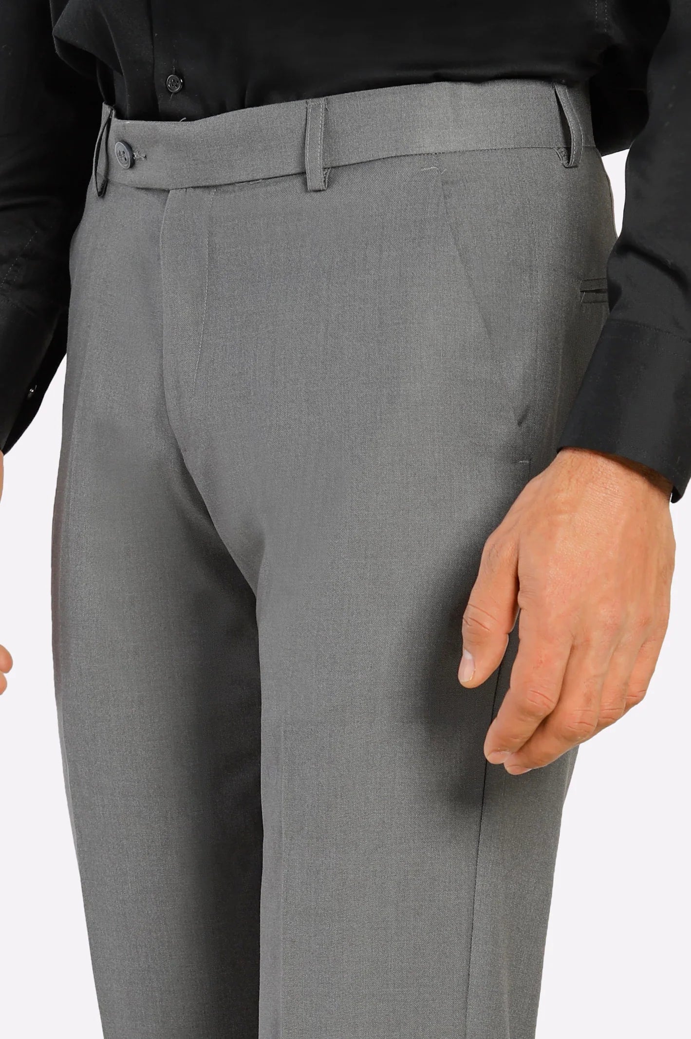 Grey Regular Fit Trouser