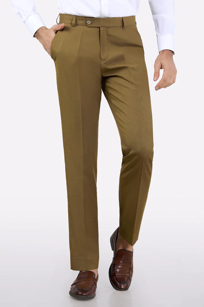 Khaki Regular Fit Trouser