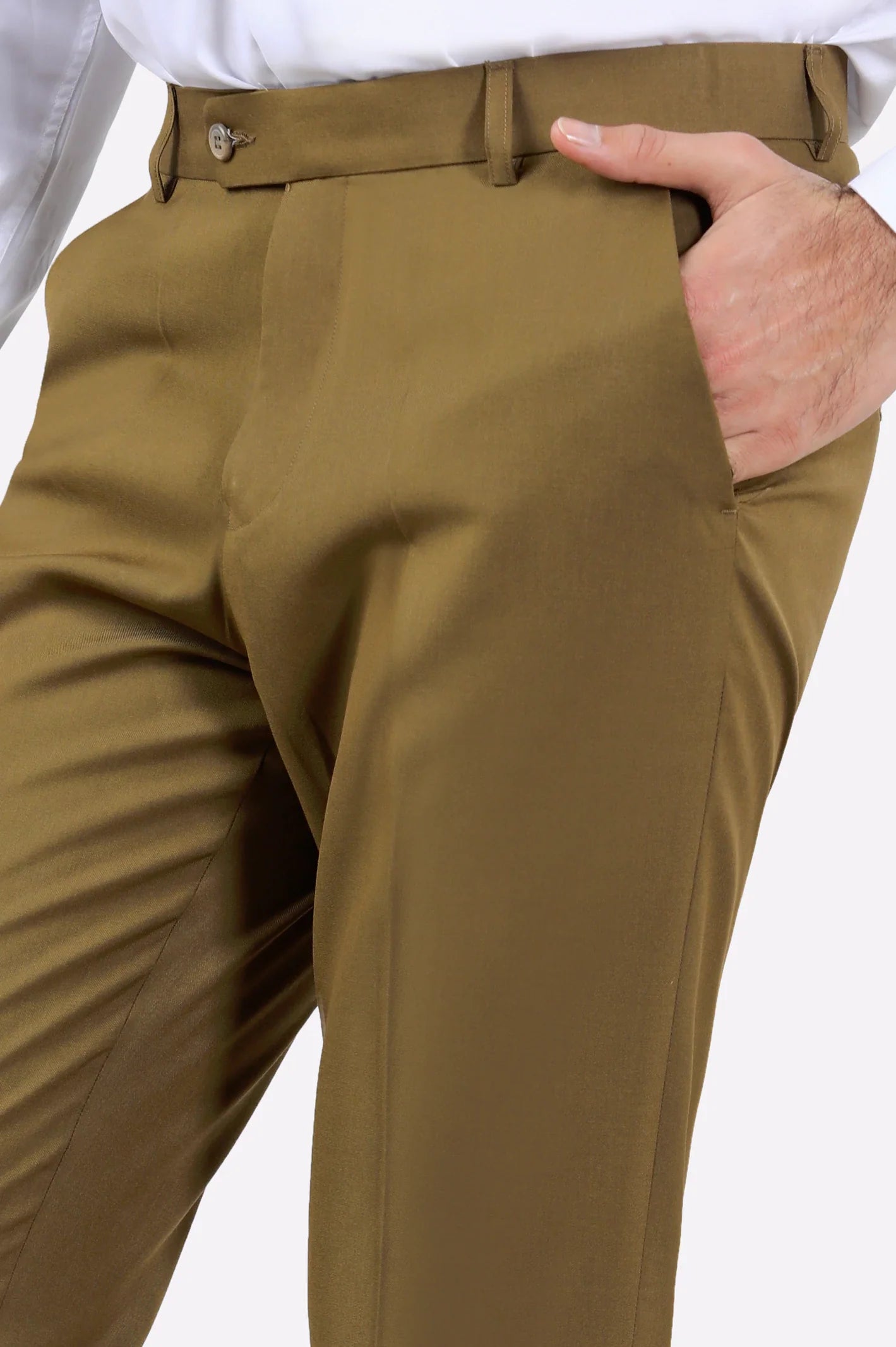 Khaki Regular Fit Trouser