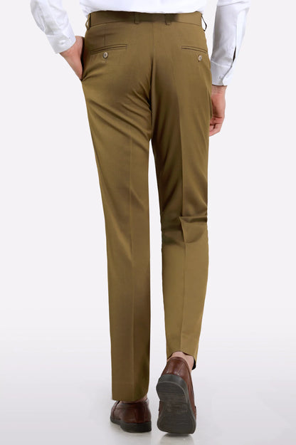Khaki Regular Fit Trouser