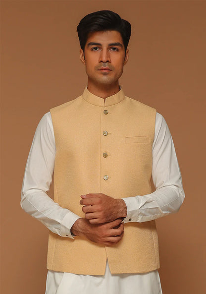 Light Beige Traditional Bundi