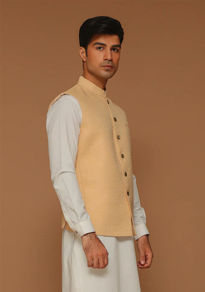 Light Beige Traditional Bundi