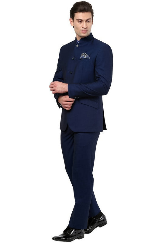 Classic Navy Blue Bandhgala