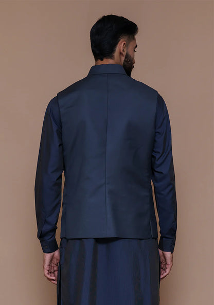 Navy Blue Traditional Bundi