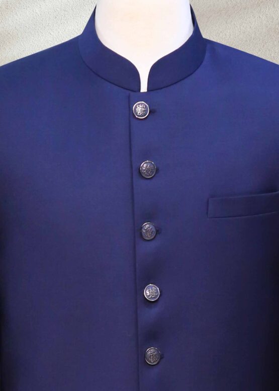 Navy Blue Wedding Sherwani