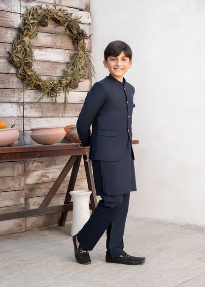 Navy Blue Jodhpuri Set for Boys