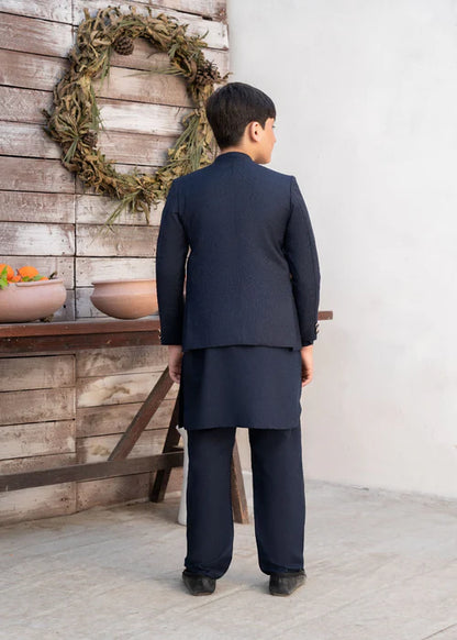 Navy Blue Jodhpuri Set for Boys
