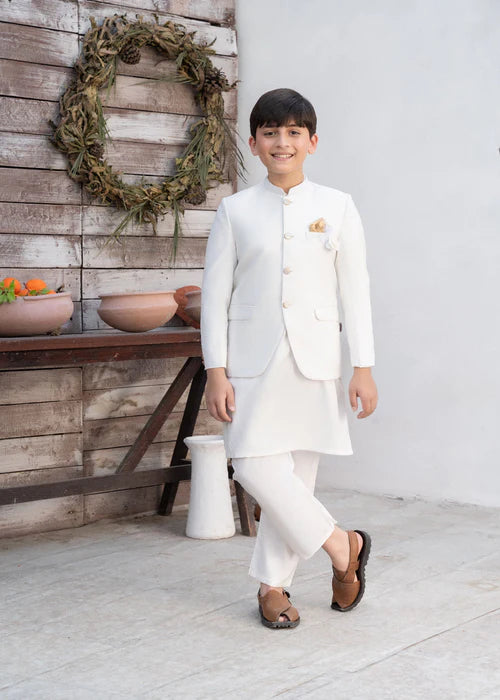 Off White Jodhpuri for Boys