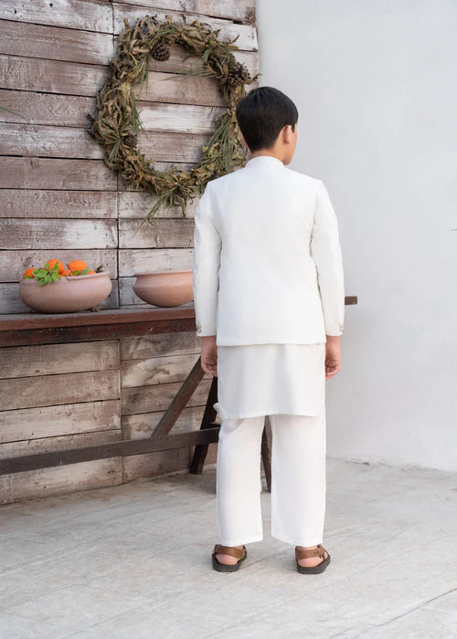 Off White Jodhpuri for Boys