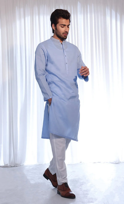 Classic Sky Blue Kurta