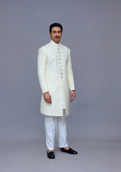 Classic Cream Traditional Sherwani