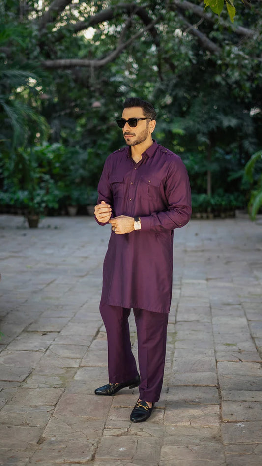 Purple Kurta